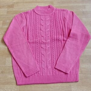 Haband amercian sweetheart sweater size medium pink new with tags